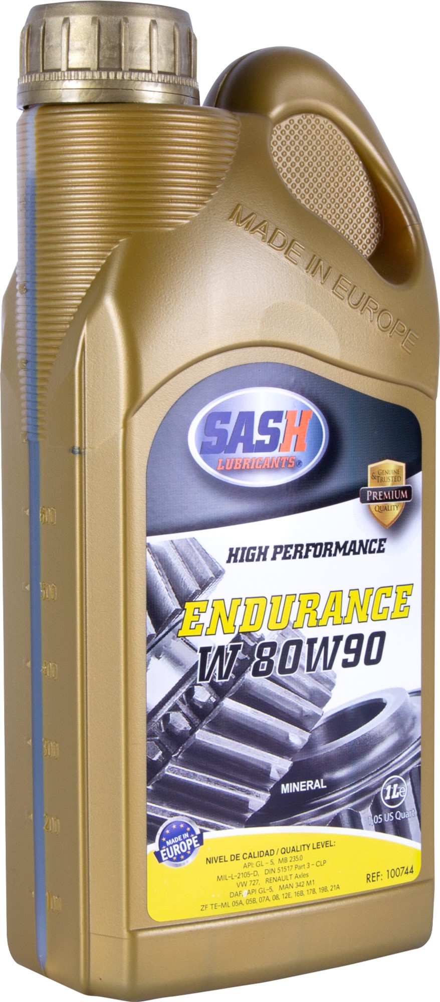 Олива трансмісійна SASH 80W-90 Endurance GL-5 1 л (100744)